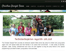 Tablet Screenshot of christiandisciplefarm.com